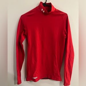 Under Armour Cold Gear Mock Compression Red